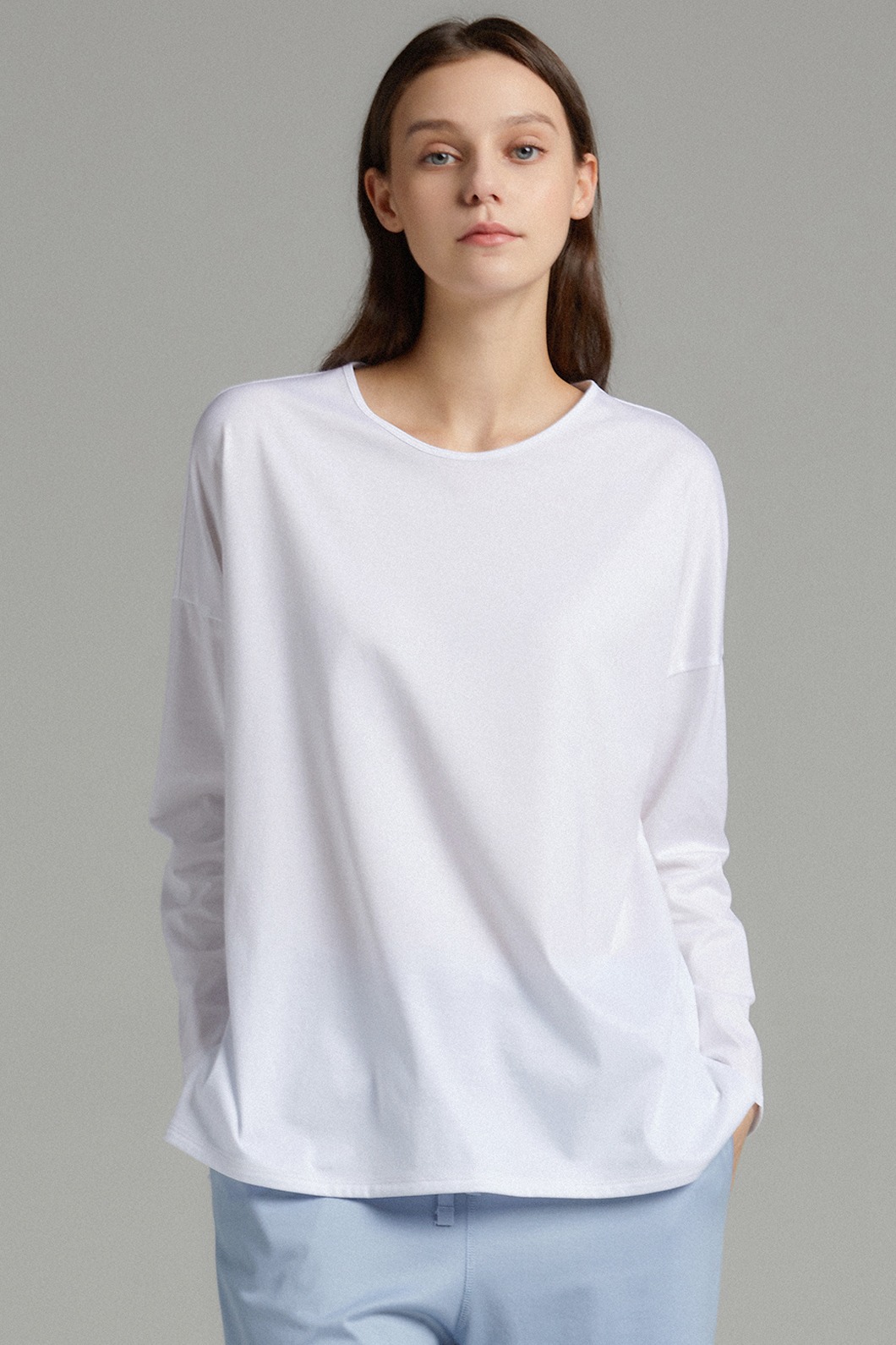 와이잭 바인딩 루즈핏 긴팔 티셔츠 (WOMEN)