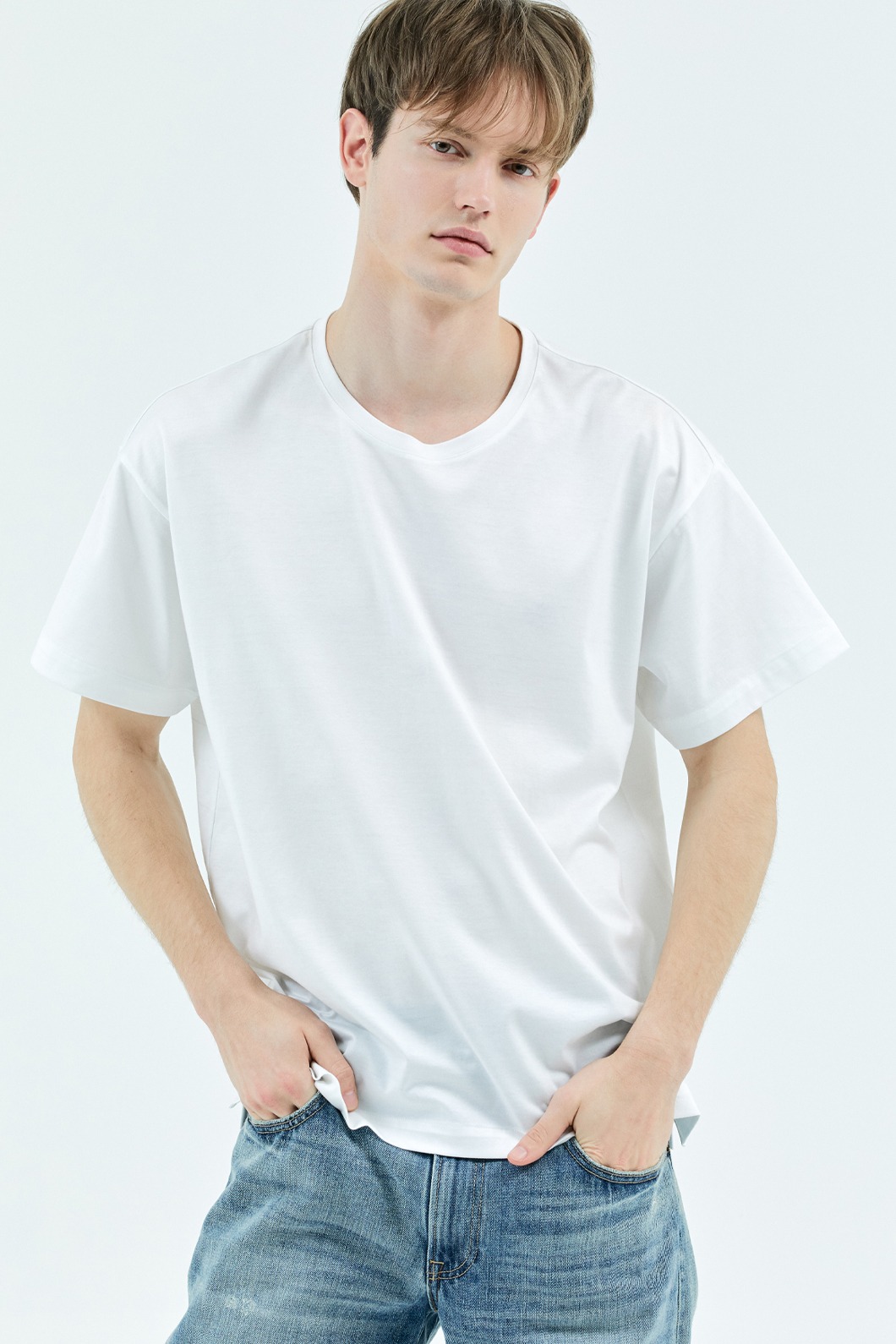 시그니처 루즈 &amp; 릴렉스 핏 반소매 티셔츠 (MEN)